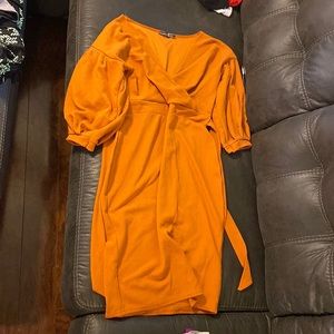 Mustard color dress